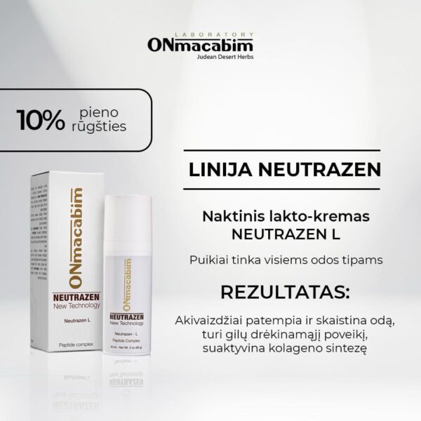 NEUTRAZEN L - Naktinis lakto kremas su pieno rūgštimi