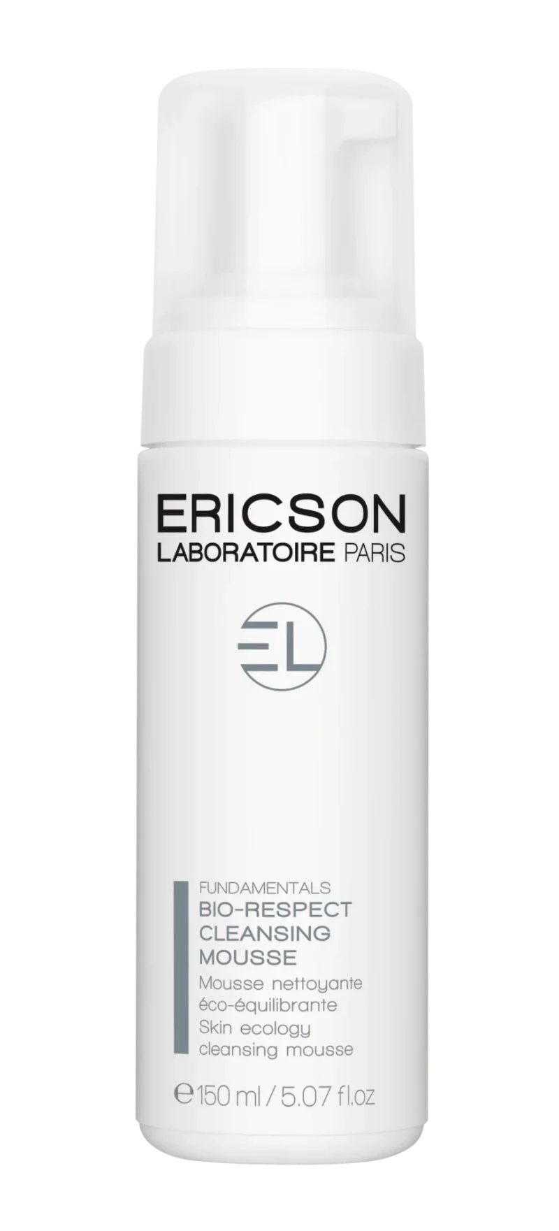 ERICSON LABARATORIE ODOS MIKROBIOTĄ SAUGANČIOS VALOMOSIOS PUTOS / Fundamentals BIO-RESPECT CLEANSING MOUSSE 150ml